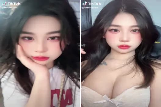 Ảnh thumbnail video Tiktoker xinh nằm ngửa hưởng thụ